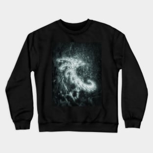 White Spiral Fractal Crewneck Sweatshirt